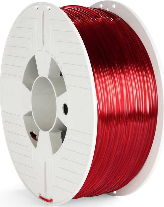 Image du produit Verbatim Rouge transparent - 1 kg - Filament PTEG (3D) (PETG, 2.85 mm, 1000 g, Rouge)