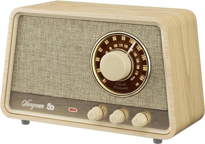Actual product image Sangean Premium Wooden Cabinet WR-101 Table radio AM, FM Bluetooth®, AUX, FM Wood (light) (VHF, AM, FM, Bluetooth)