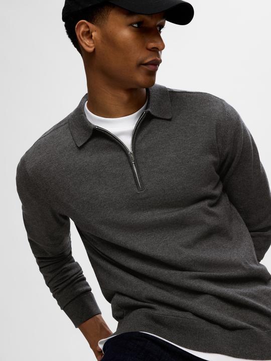 Image du produit Selected Homme Polo à manches longues en tricot (M)