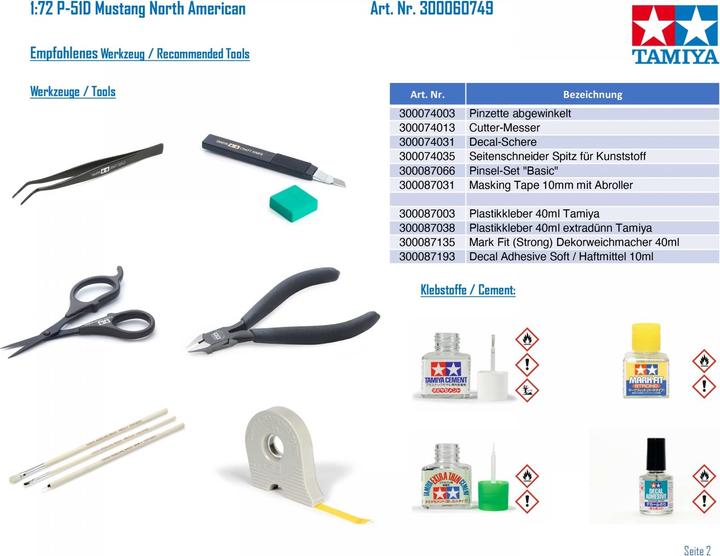 Actual product image Tamiya NA P-51D Mustang