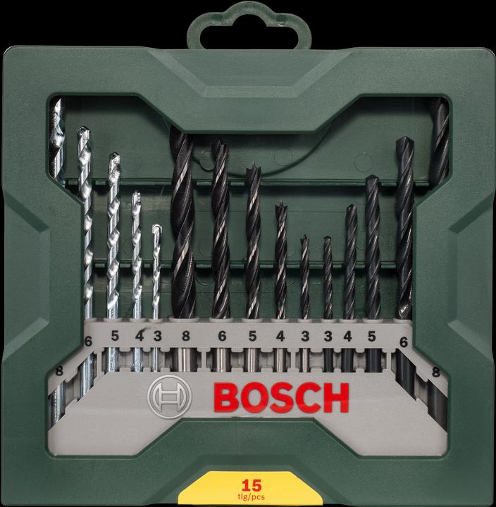 Produktbild Bosch Zubehör Mini-X-Line Mixed-Set, 15-teilig (3,0 - 8,0 mm)