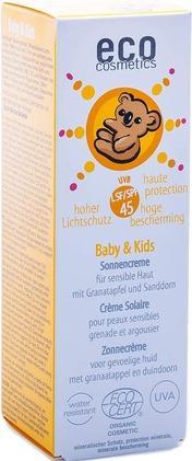 Actual product image Eco Cosmetics Baby & Kids Sun Cream With Pomegranate And Sea Buckthorn (Suntan cream, SPF 45, 50 ml)