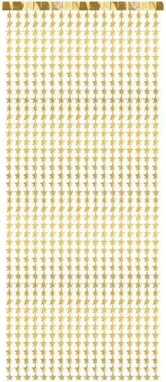 Immagine prodotto Partydeco Tenda da festa - Stelle, oro, 100x245cm (1 pkt / 1 pz.)