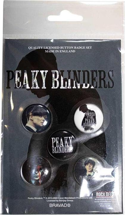 Produktbild Peaky Blinders Abzeichen By Order Of 5erPack Kunststoff Metall