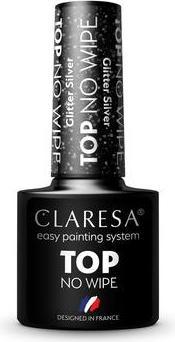 Immagine prodotto Claresa Top Shine No Wipe (Glitter, Argento, Topcoat)