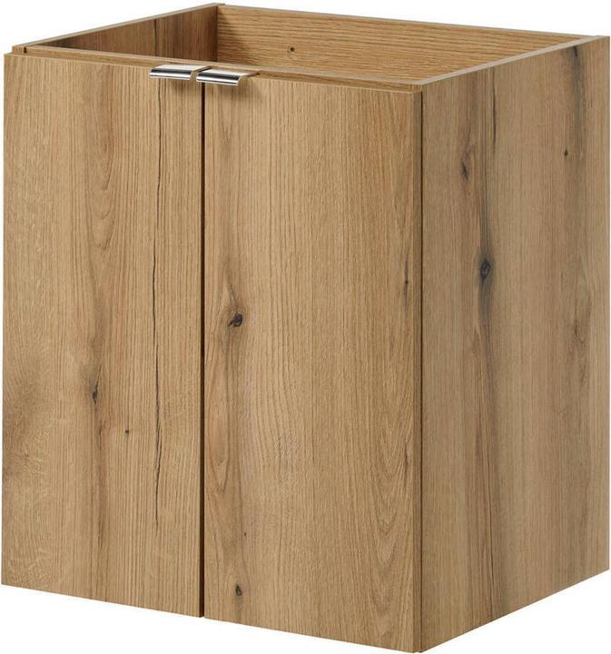 Produktbild En.Casa Waschtisch Skelbolu mit Türen 50x57x39 cm Eicheoptik