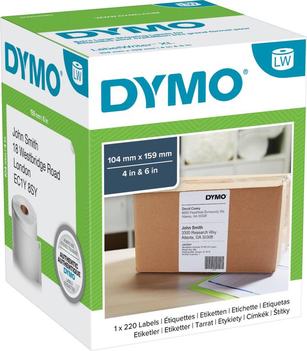 Produktbild Dymo Etiketten LabelWriter 4XL 104x159 mm, 220 Stk.