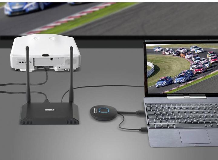Actual product image SpeaKa Professional 4K Wireless Presentation System with 4-way Multi Viewer Function (50 m)