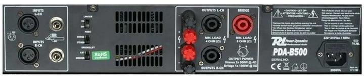 Actual product image Power Dynamics Amplifier Pro PDA-B500 (Power amplifier)