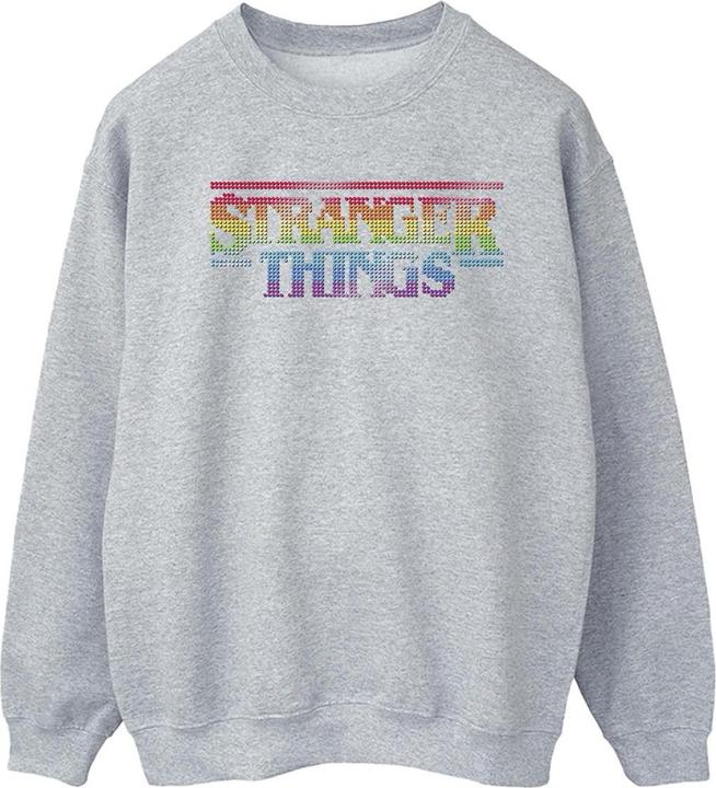 Netflix Stranger Things Rainbow Dot Logo Sweatshirt (L)