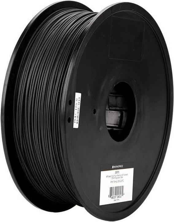 Immagine prodotto Monoprice Filamento Premium Select PLA Plus (PLA+, 1.75 mm, 1000 g, Nero)