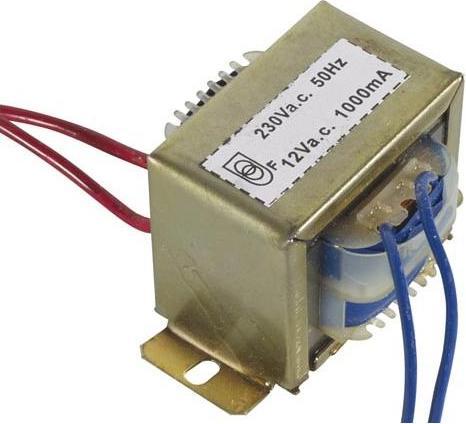Actual product image Velleman Open-Frame Transformer 12va 1 x 12v 1000ma