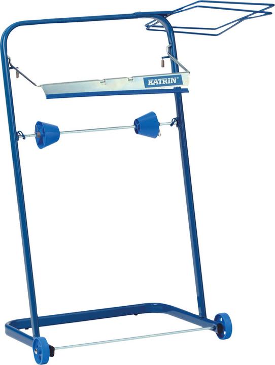 Actual product image Katrin Industrial roll dispenser Blue Line with Bin
