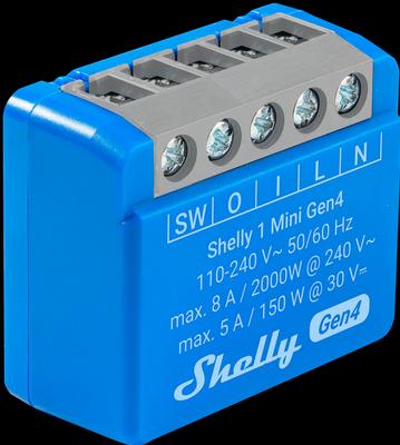 Actual product image Shelly 1 Mini Gen4 (Switch actuator)