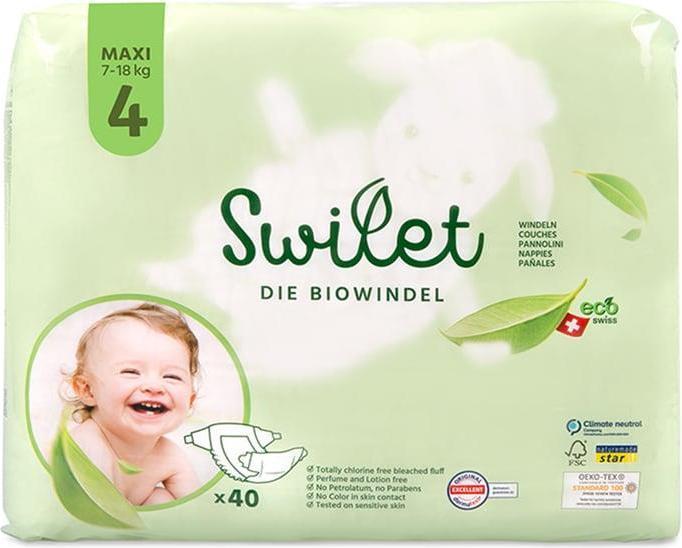 Produktbild Swilet Die Biowindel (Gr. 4, Monatsbox, 240 Stück)
