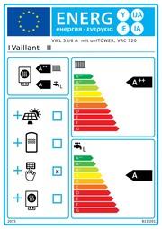 Energy Label Vaillant AroTherm plus