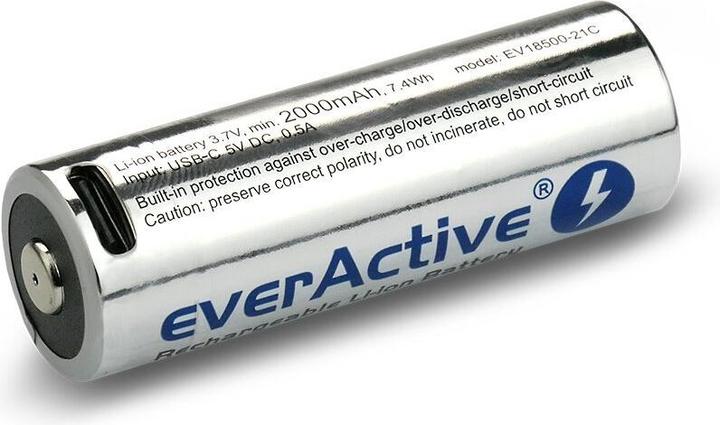 Immagine prodotto Everactive 18500 Li-Ion (1 pz., 18500, 2100 mAh)