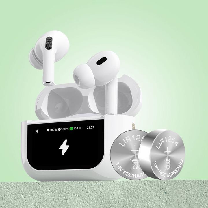 Image du produit Dudao Ecouteurs intra-auriculaires U19 TWS sans fil Bluetooth 5.3 avec écran LED - blanc (4.50 h, Filaire)
