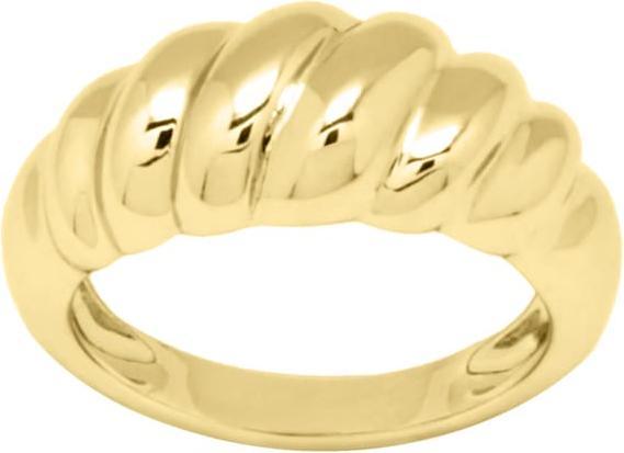 Candy Ring Croissant, 925 Sterling Silber, vergoldet