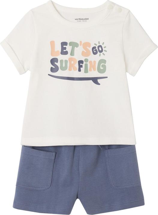 Actual product image Vertbaudet Bio-Kollektion: Baby-Set aus bedrucktem T-Shirt & Shorts (104)