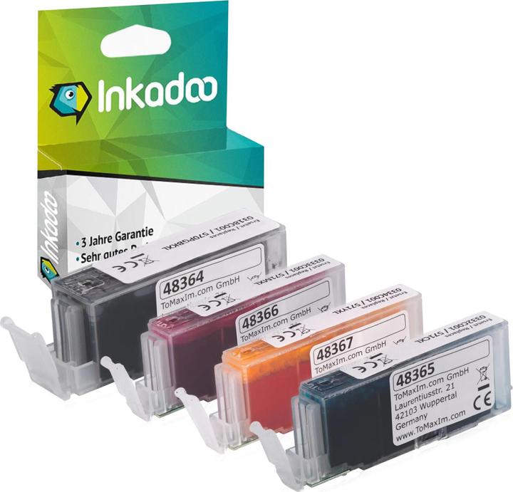 Produktbild Inkadoo Druckerpatronen kompatibel mit Canon 0318C004 / PGI-570 / CLI-571 XXL (C, Y, BK)