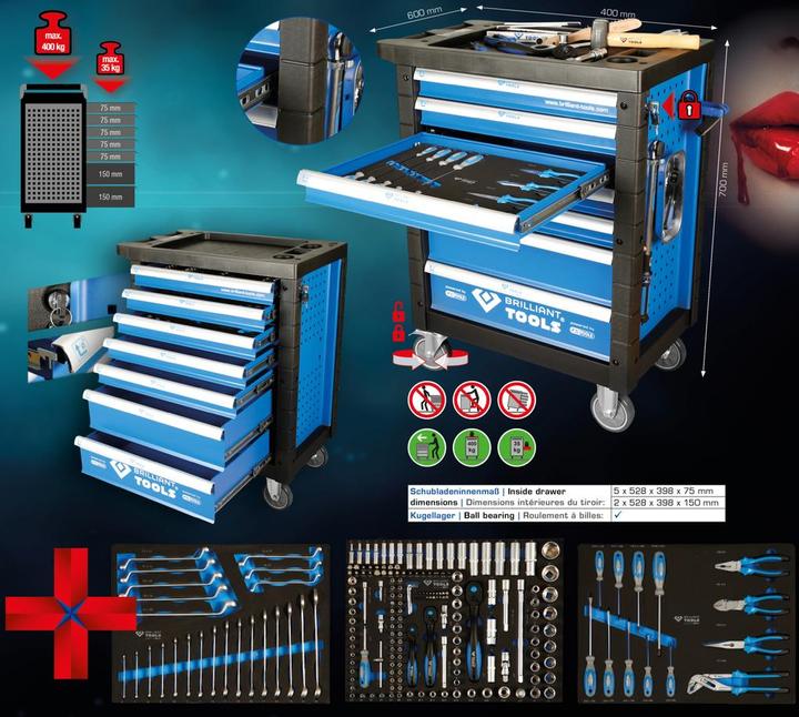 Actual product image Brilliant Tools Workshop trolley (1 x)