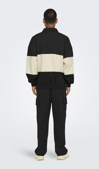 Actual product image Only & Sons Onsbyron Vtg Ls Zip Polo (S)