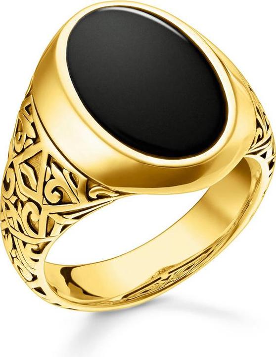 Thomas Sabo Ring Schwarz-Gold