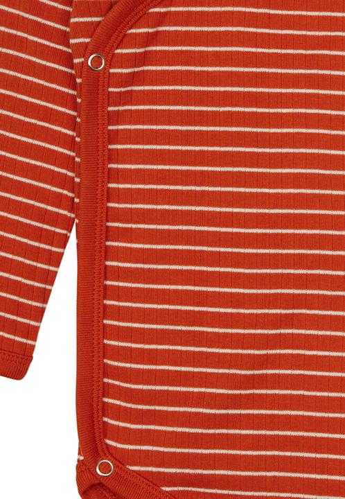 Actual product image loud + proud Wrap-around bodysuit Derby Rib (74, 80)