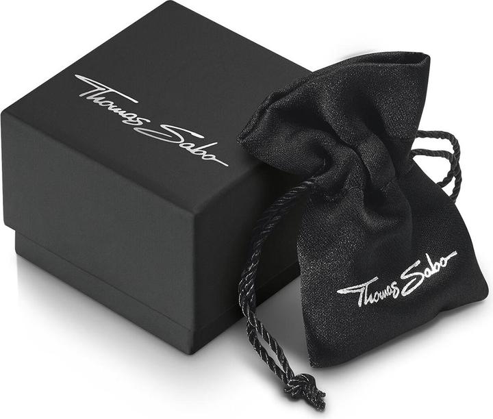 Produktbild Thomas Sabo Beads-Armband aus Obsidian Silber geschwärzt (17 cm, Geschwärzt, 925 Sterlingsilber)
