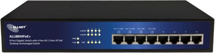 Actual product image Allnet ALL8804POE+ IEEE 802.1p (8 Ports)