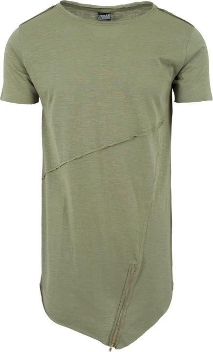 Urban Classics Long Open Edge Front Zip Tee (S)