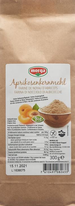 Produktbild Morga Aprikosenkernmehl glutenfrei Bio (300 g)