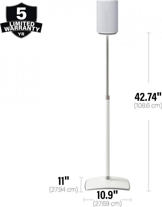 Image du produit Sanus Ständer für Sonos Era 100 (1 pièce, Support, Réglable en hauteur)