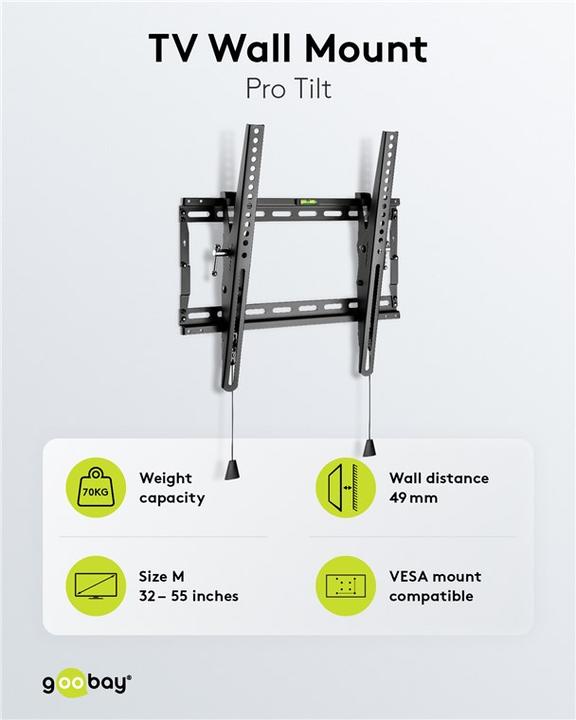 Produktbild Goobay Pro Tilt (Wand, 32", 70 kg)