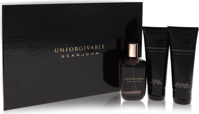 Immagine prodotto Sean John Unforgivable by Gift Set -- 4.2 oz Eau de Toilette Spray + 3.4 oz Shower Gel + 3.4 oz A... (Set profumo)