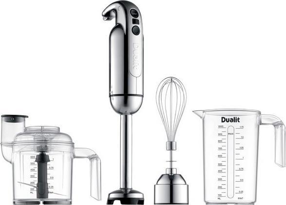 Dualit staafmixer 38 cm chroomkleurig 8-delig
