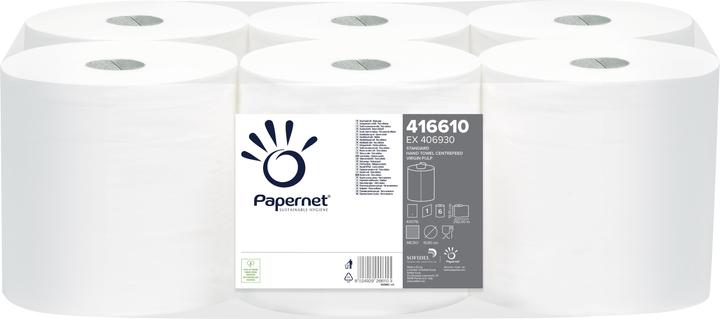 Image du produit Papernet Rouleaux d'essuie-mains Werra Recycling blanc pur 20 cm x 292 m 6 rouleaux/paquet, dévidage (6 x)