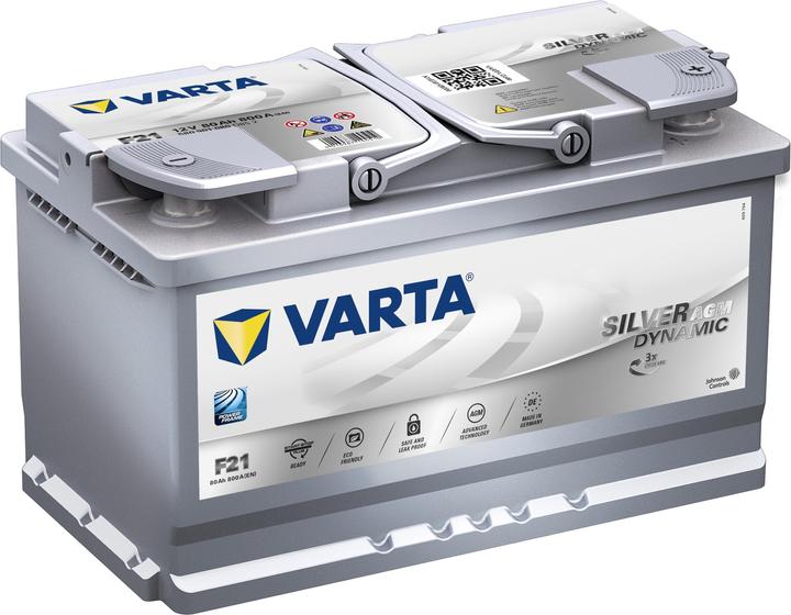 Varta AGA dynamique argent F21 (12 V, 80 Ah, 800 A)