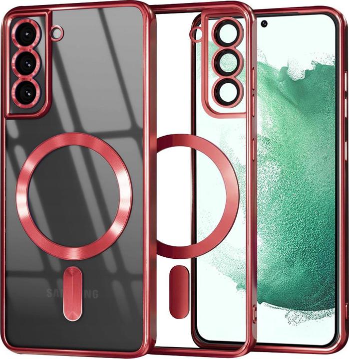 Produktbild Techsuit - Luxury Crystal MagSafe - Samsung Galaxy S22 Plus 5G - Red (Samsung Galaxy S22 5G)