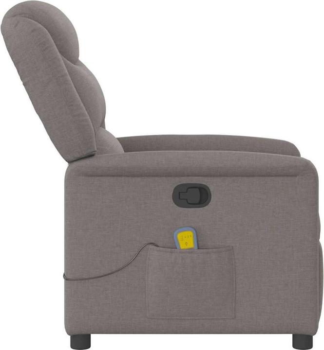 Image du produit VidaXL Fauteuil de massage Taupe Tissu Massage Fauteuil TV avec fonction massage