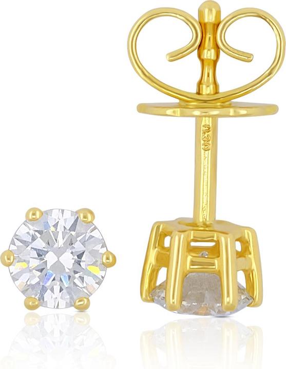 Muau Ohrstecker (750/18 K Gelbgold)