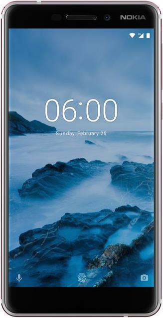 Actual product image Nokia 6.1 (2018) (32 GB, White Iron, 5.50", Hybrid Dual SIM, 16 Mpx, 4G)