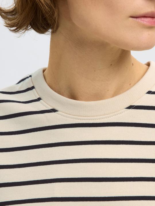 Actual product image Selected Femme Gestreiftes Baumwoll Sweatshirt (M)