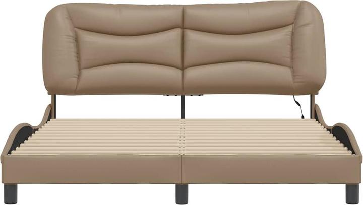Produktbild VidaXL Bettgestell mit LED Kunstleder (160 x 200 cm)