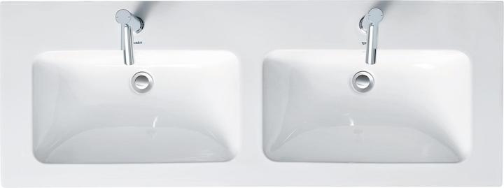 Image du produit Duravit ME by Starck lavabo double avec lavabo et robinetterie 1300x490mm 1 robinetterie blanc WG (490 mm, 1300 mm)
