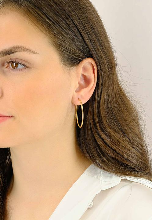 Actual product image Muau Creoles (750/18 K Gold)
