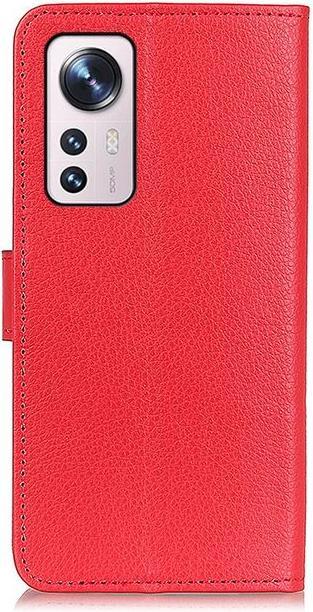Actual product image MU Classic Litchi Leather Bookcover Series (Xiaomi 12X, Xiaomi 12)