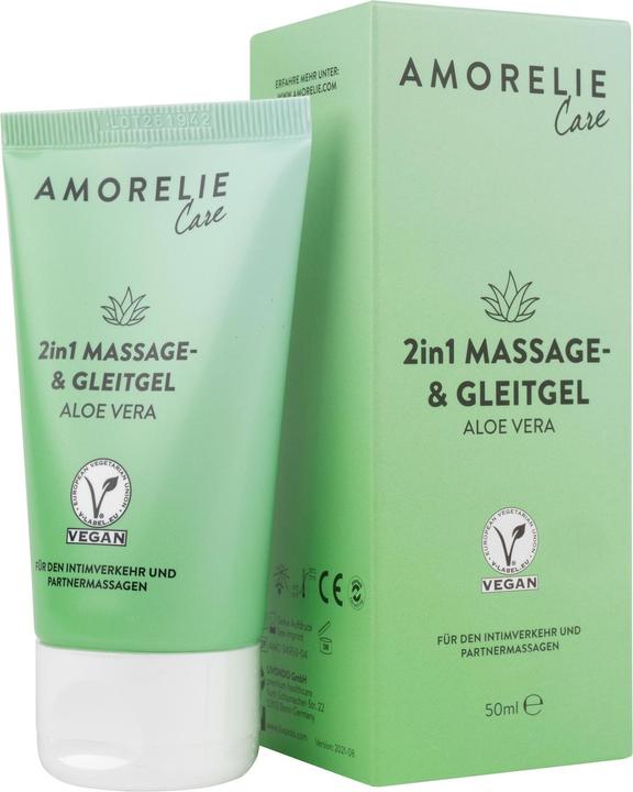 Produktbild Amorelie 2 in 1 Massage und Gleitgel Aloe Vera 50ml (50 ml)