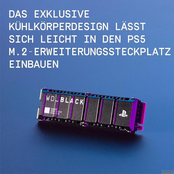 Productafbeelding WD Zwarte SN850 met koellichaam (Retail). (1000 GB, M.2 2280)